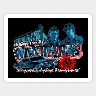 Greetings From the Winchesters Magnet